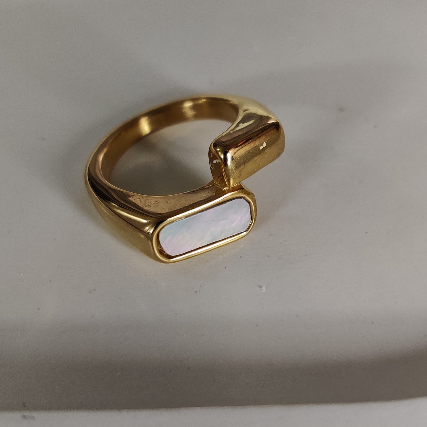 Linear Opal Ring