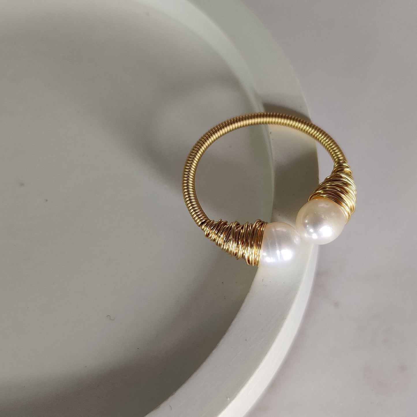 Coil Pearl Ring