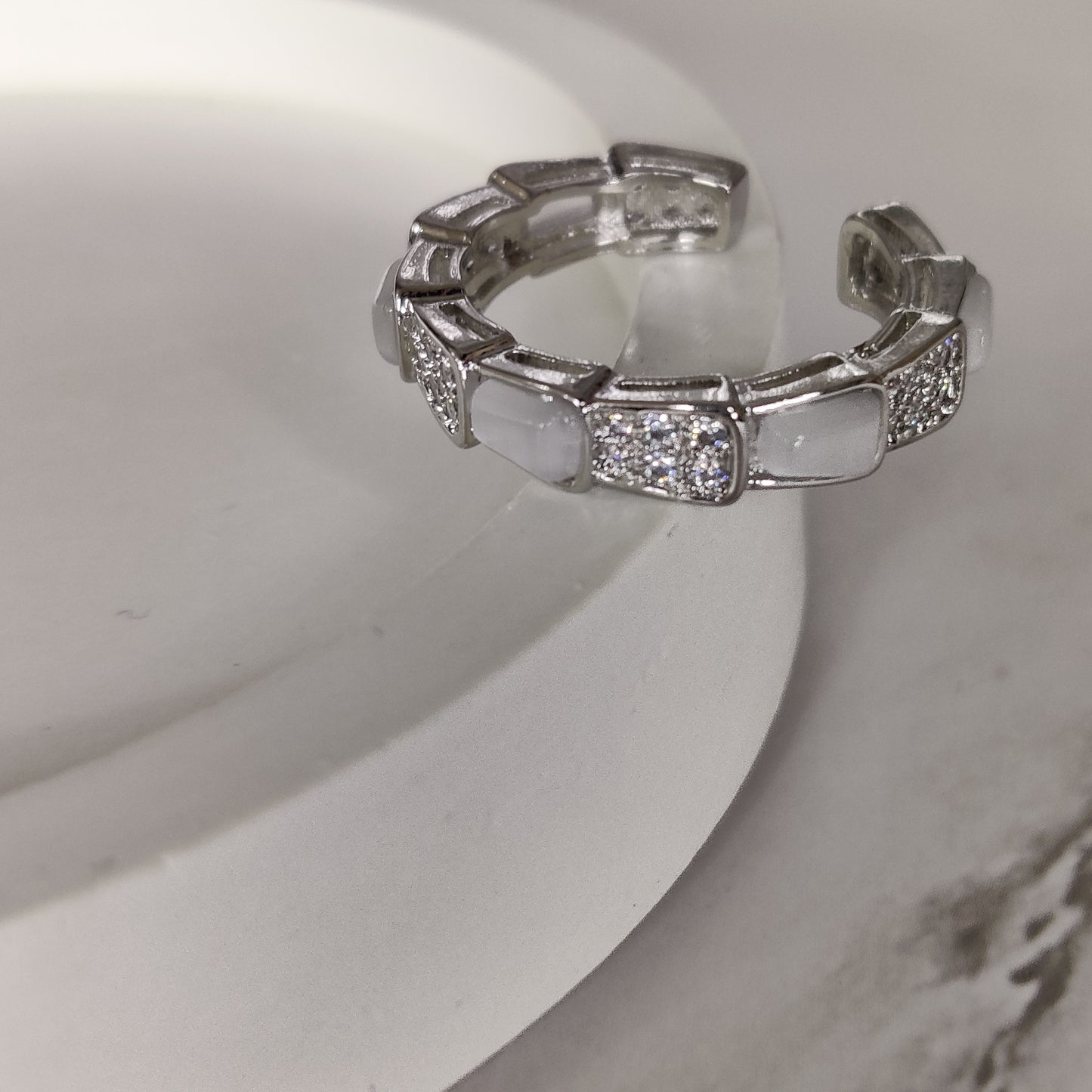 Zircon Opal Ring