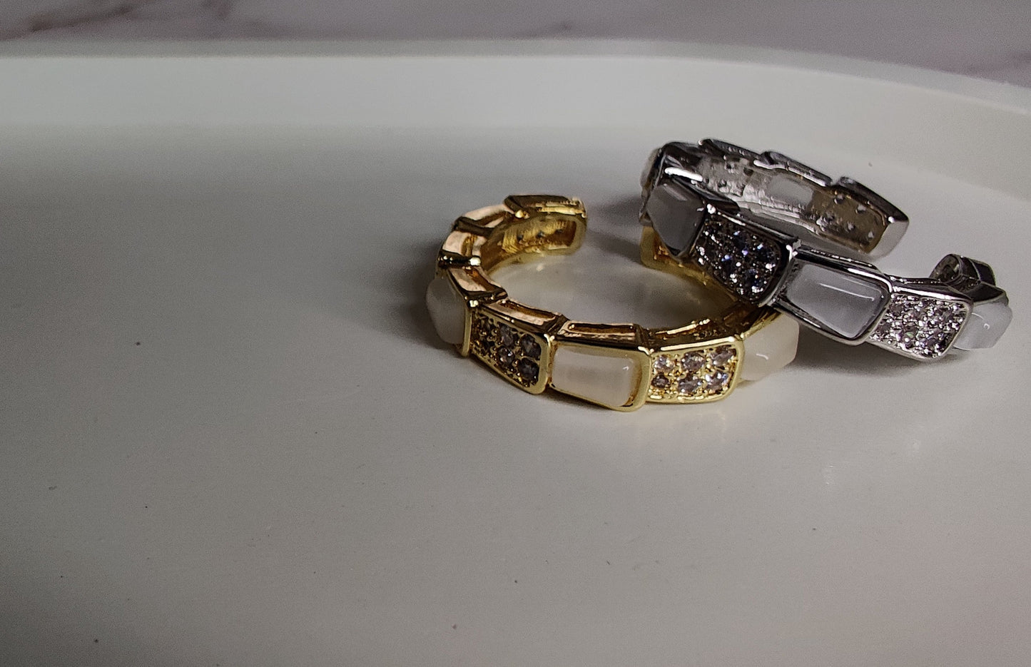 Zircon Opal Ring