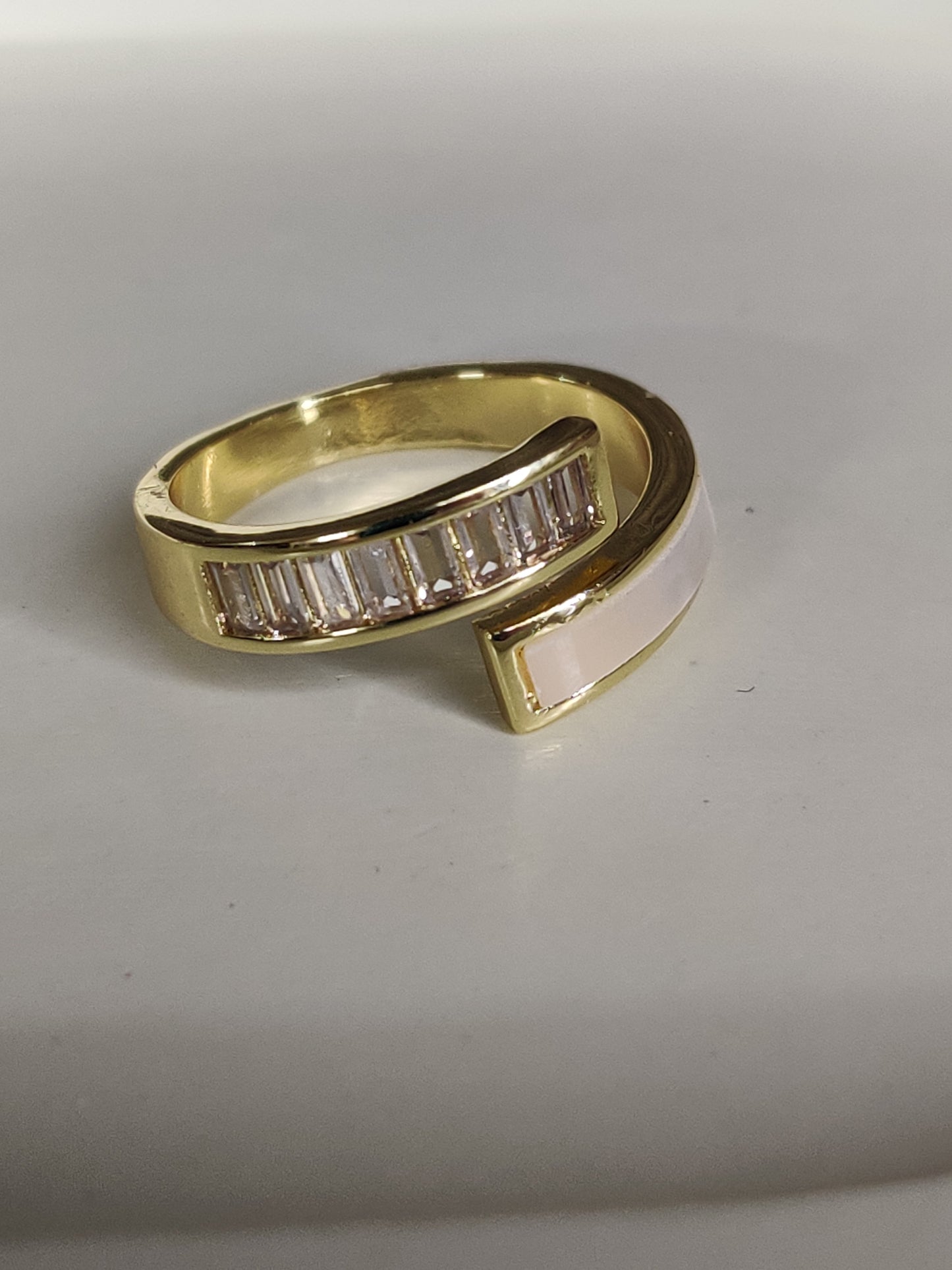 Baguette Opal Ring