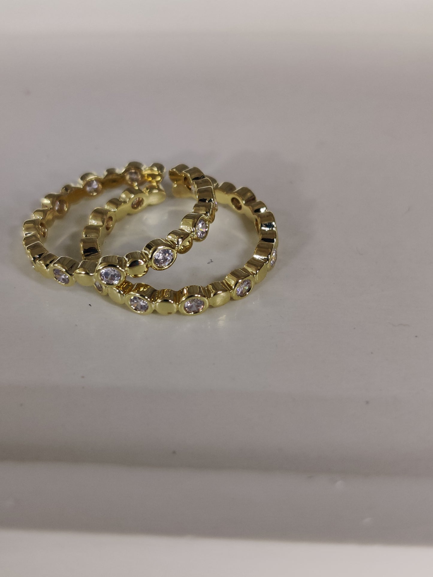 Zircon Dainty Ring-Set of 2