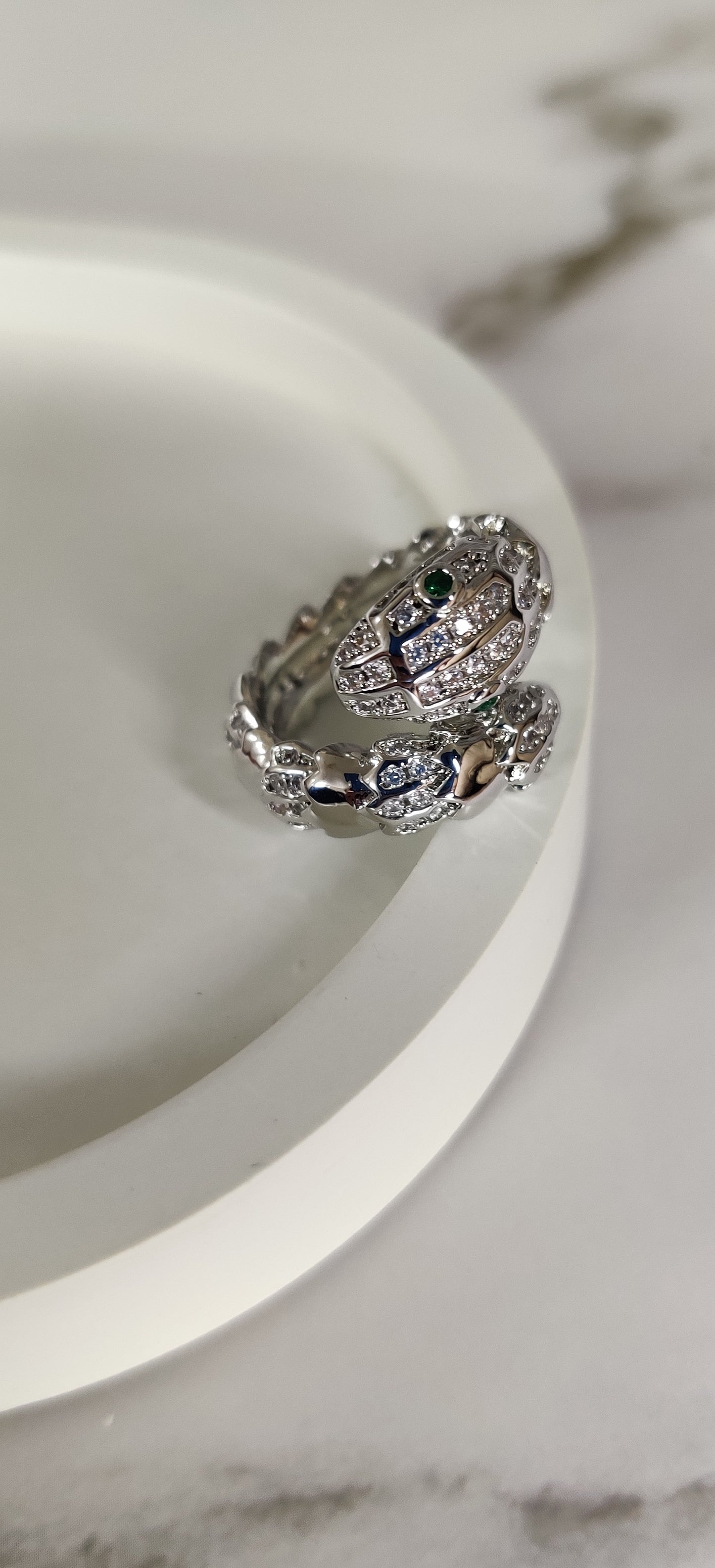 Viper Ring, Silver XL
