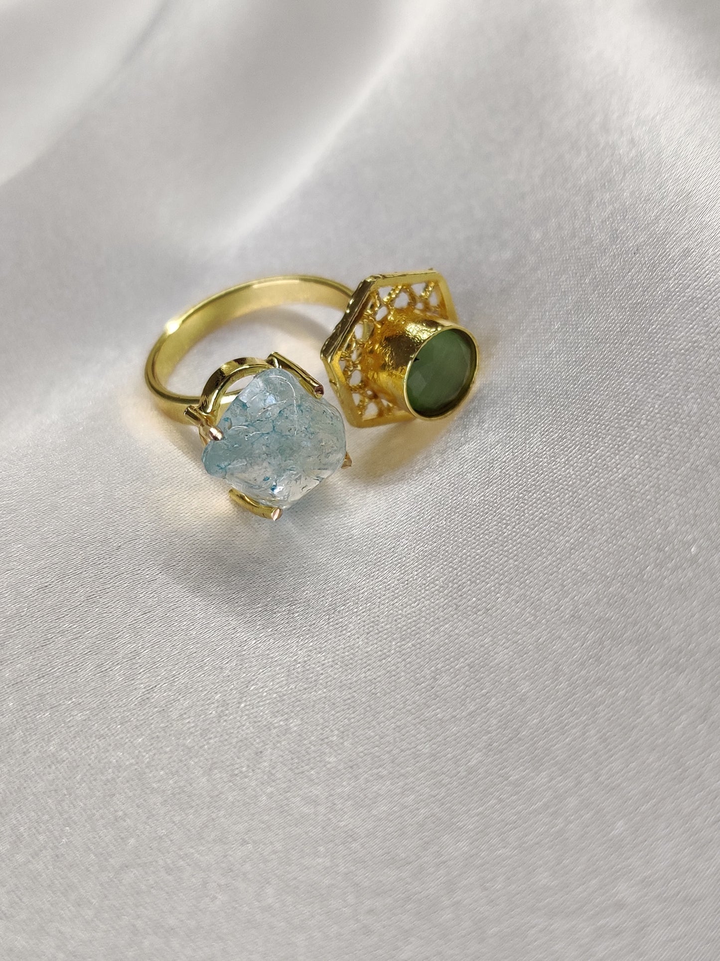 Crisaa Ring, Amazonite Green