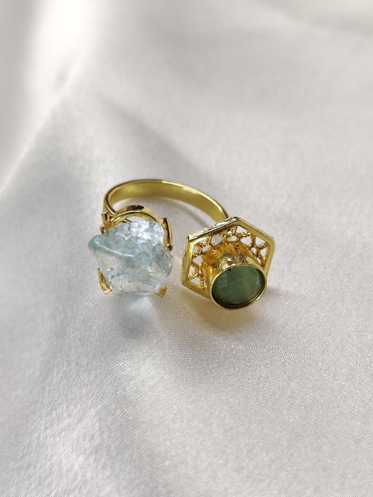 Crisaa Ring, Amazonite Green