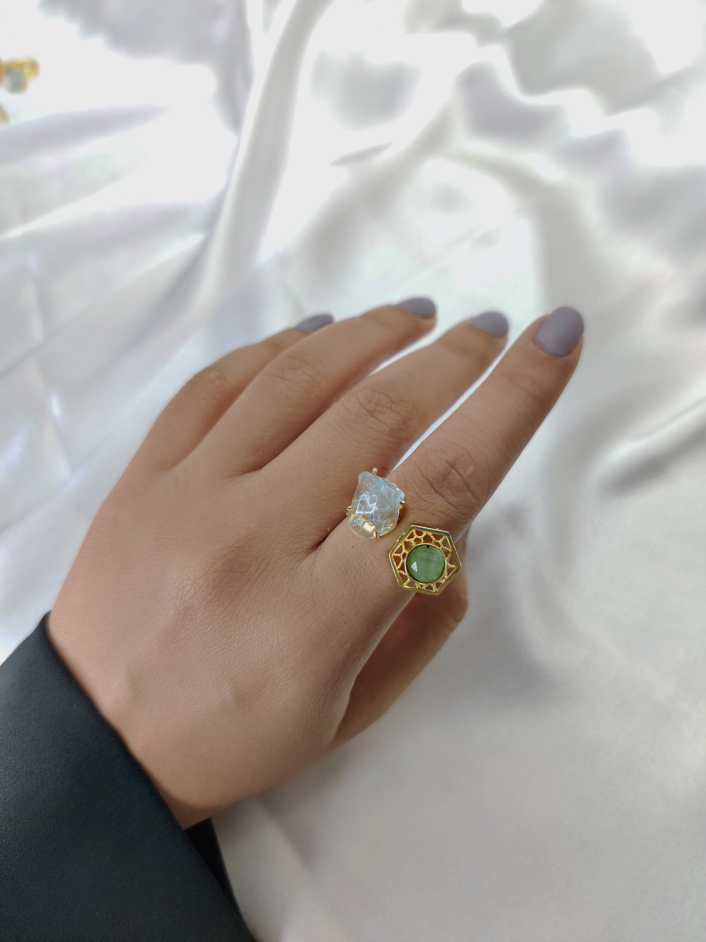 Crisaa Ring, Amazonite Green