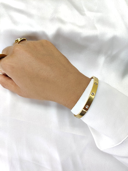 Minimal Stones Bracelet-Gold