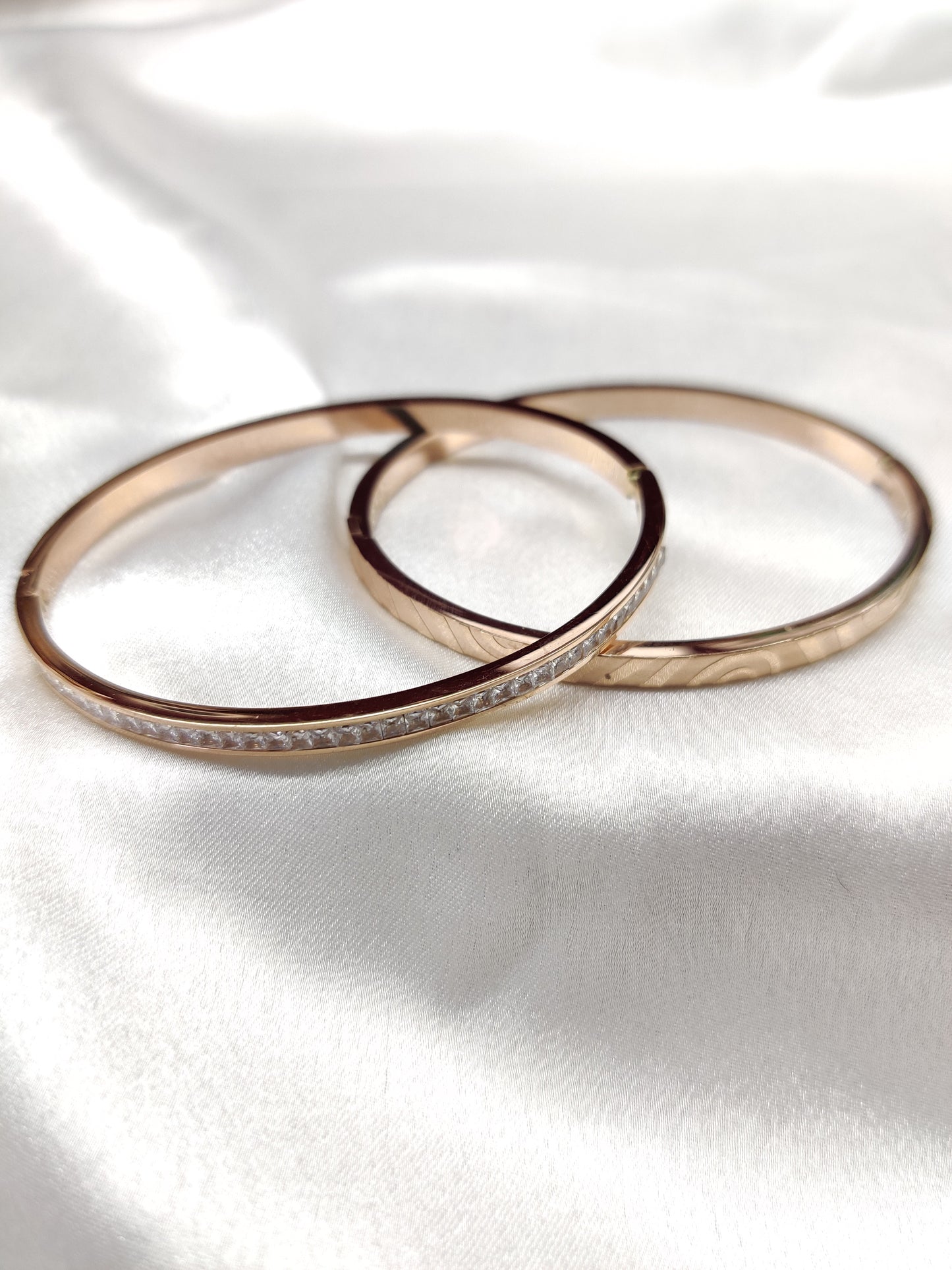 Pattern Bracelet-Rose Gold
