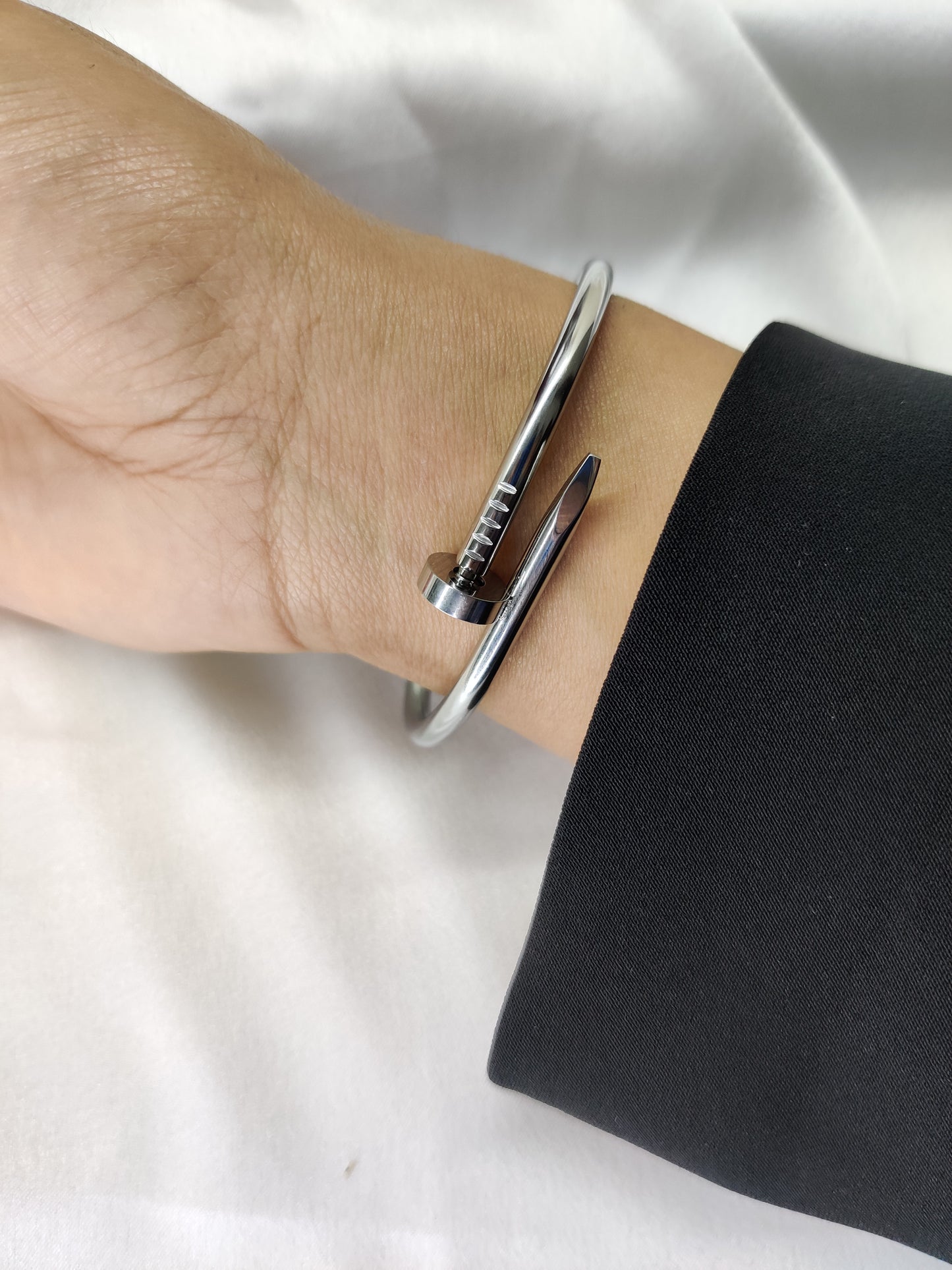 Nail Bracelet-Silver