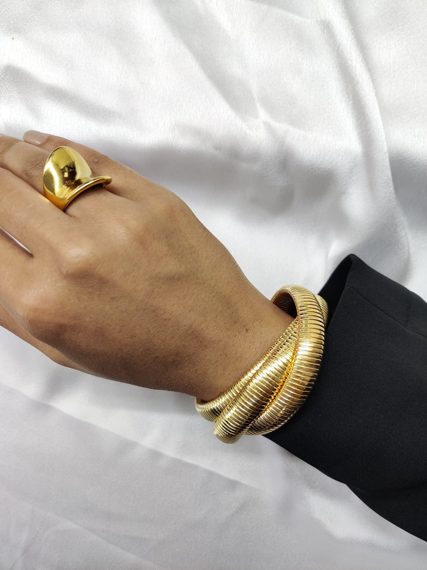 Triple Band Bracelet-Gold
