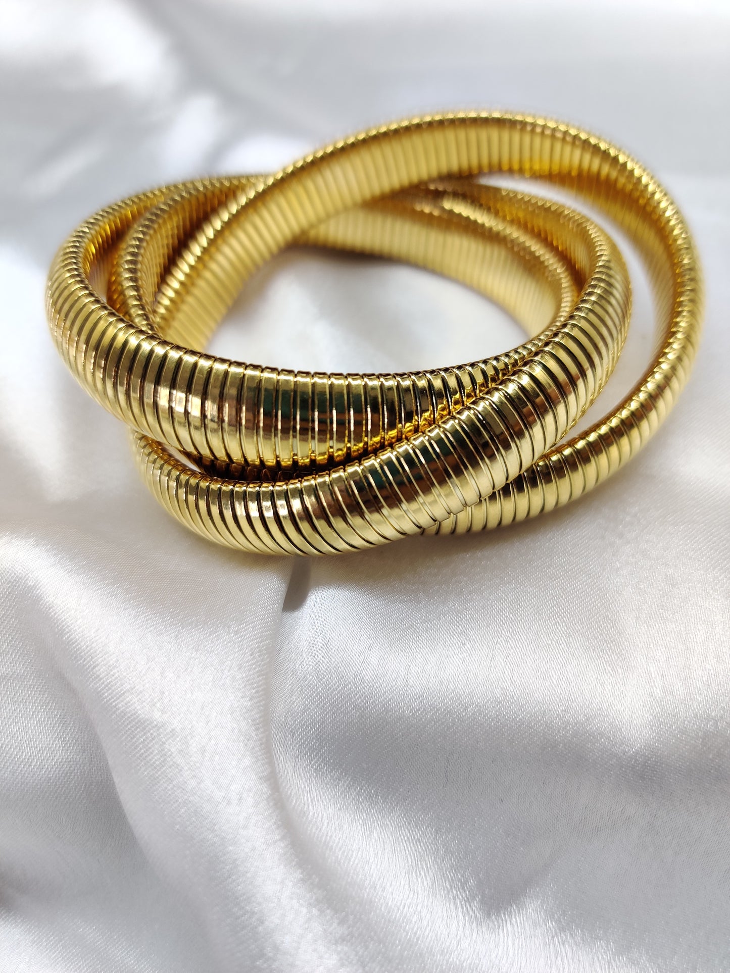 Triple Band Bracelet-Gold