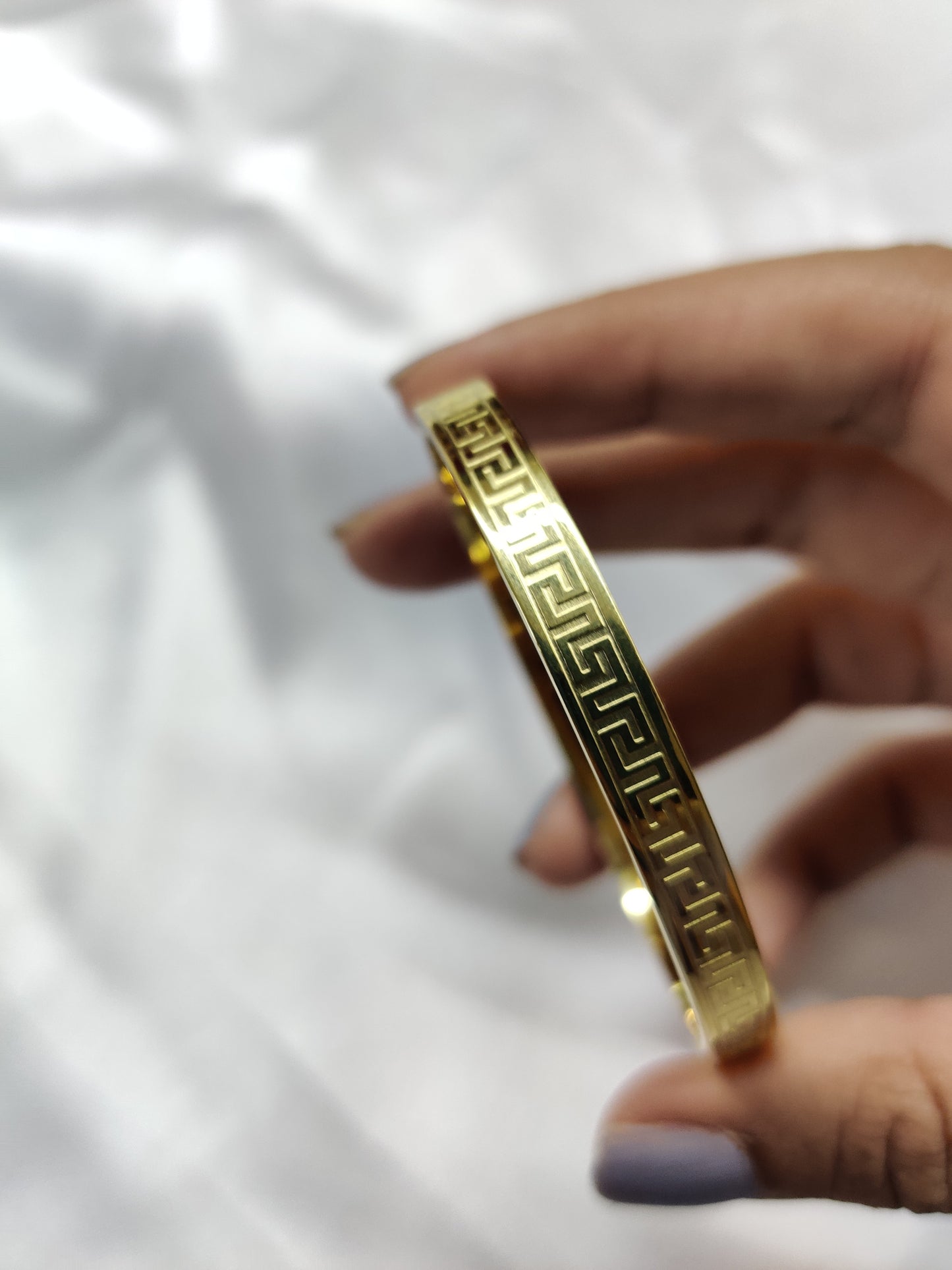 Pattern Bracelet-Gold