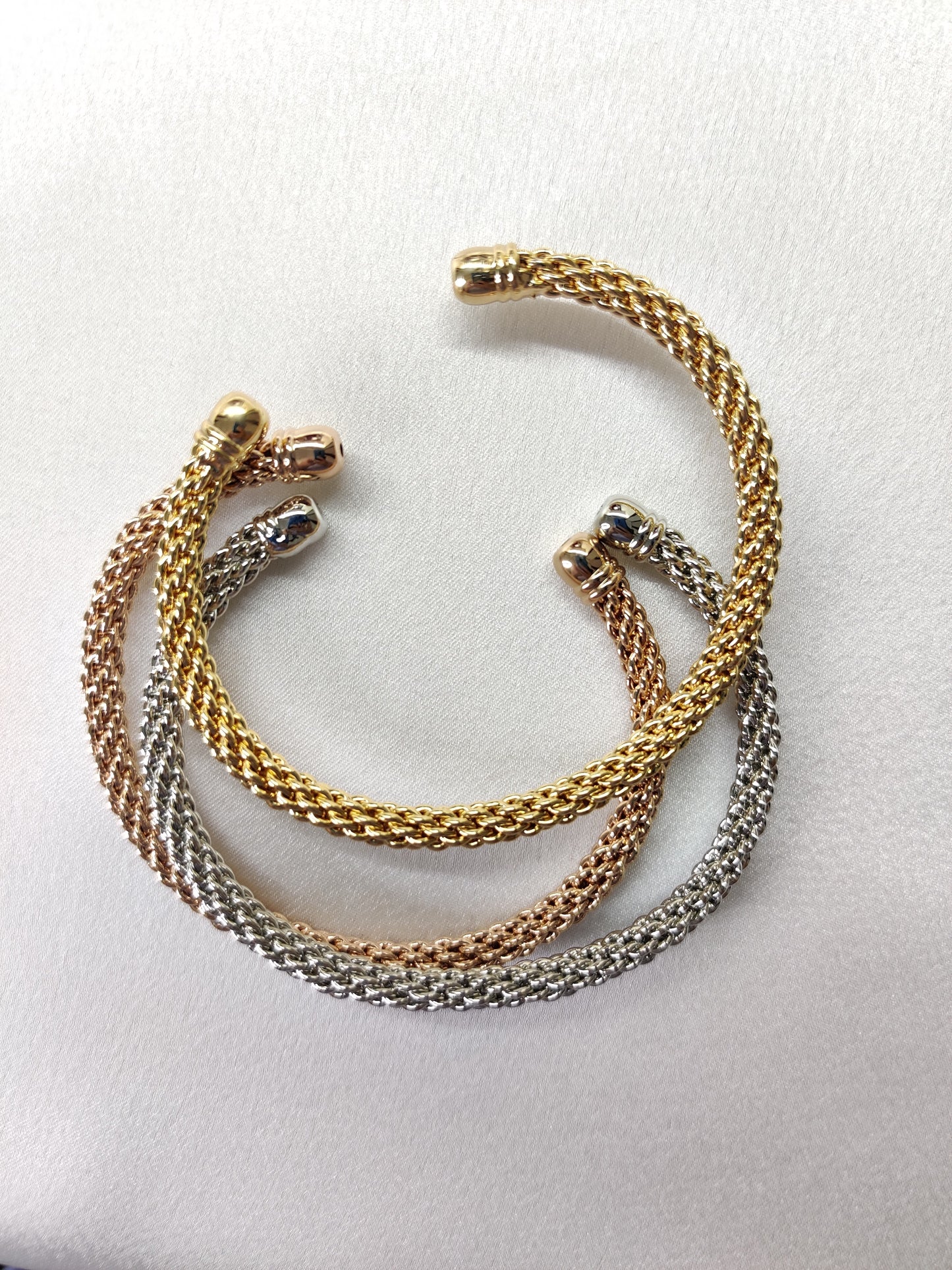 Weave Cuff Bracelet- Set of 3