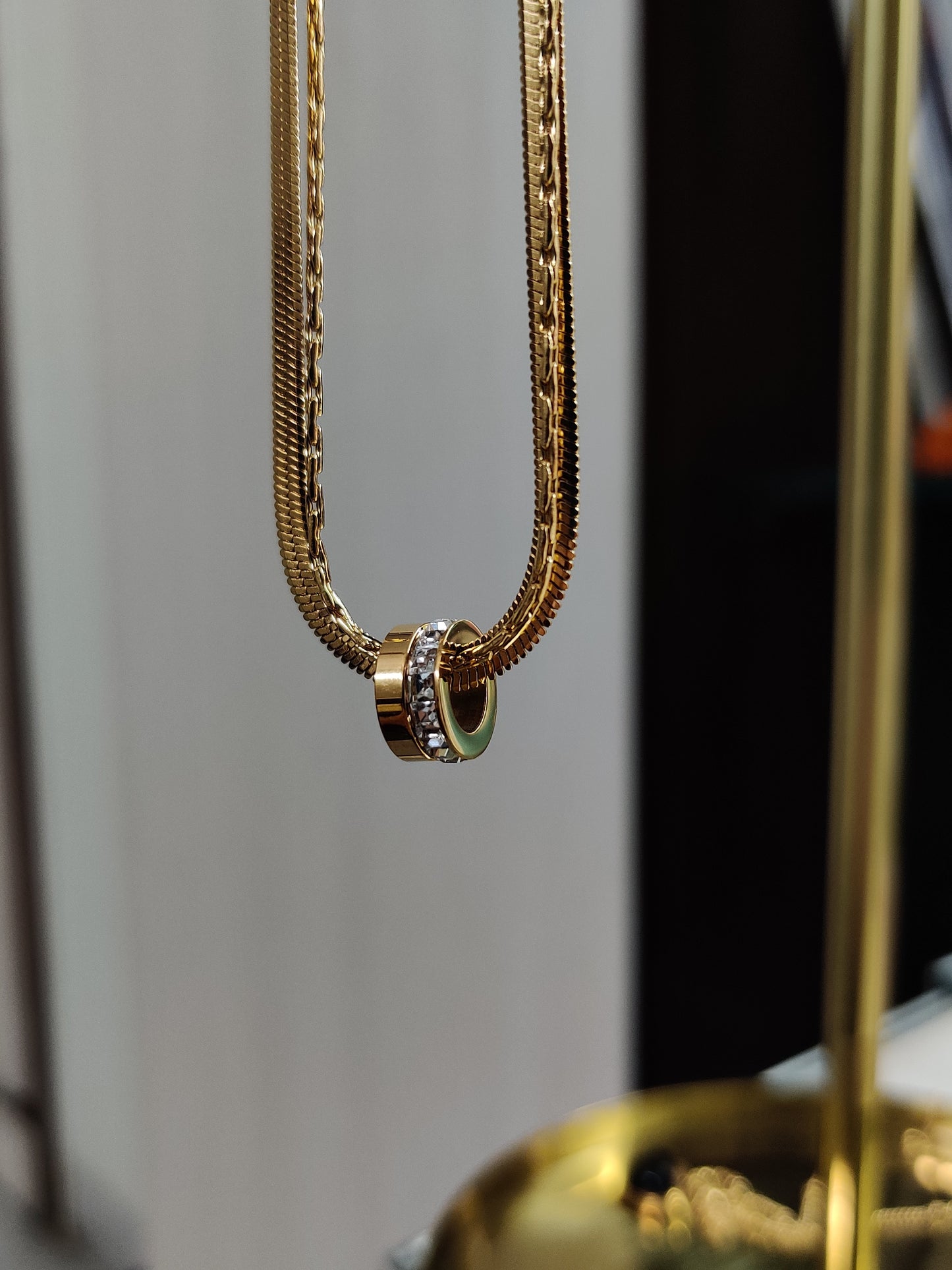 Wheel Pendant Necklace