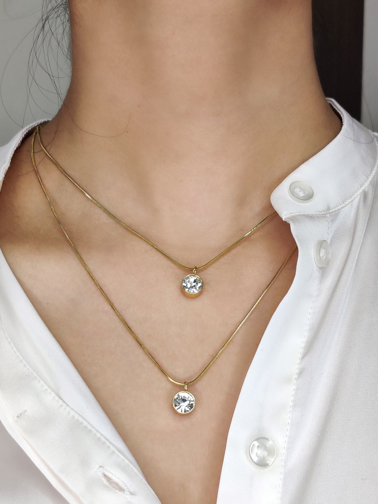 Stone Layered Necklace