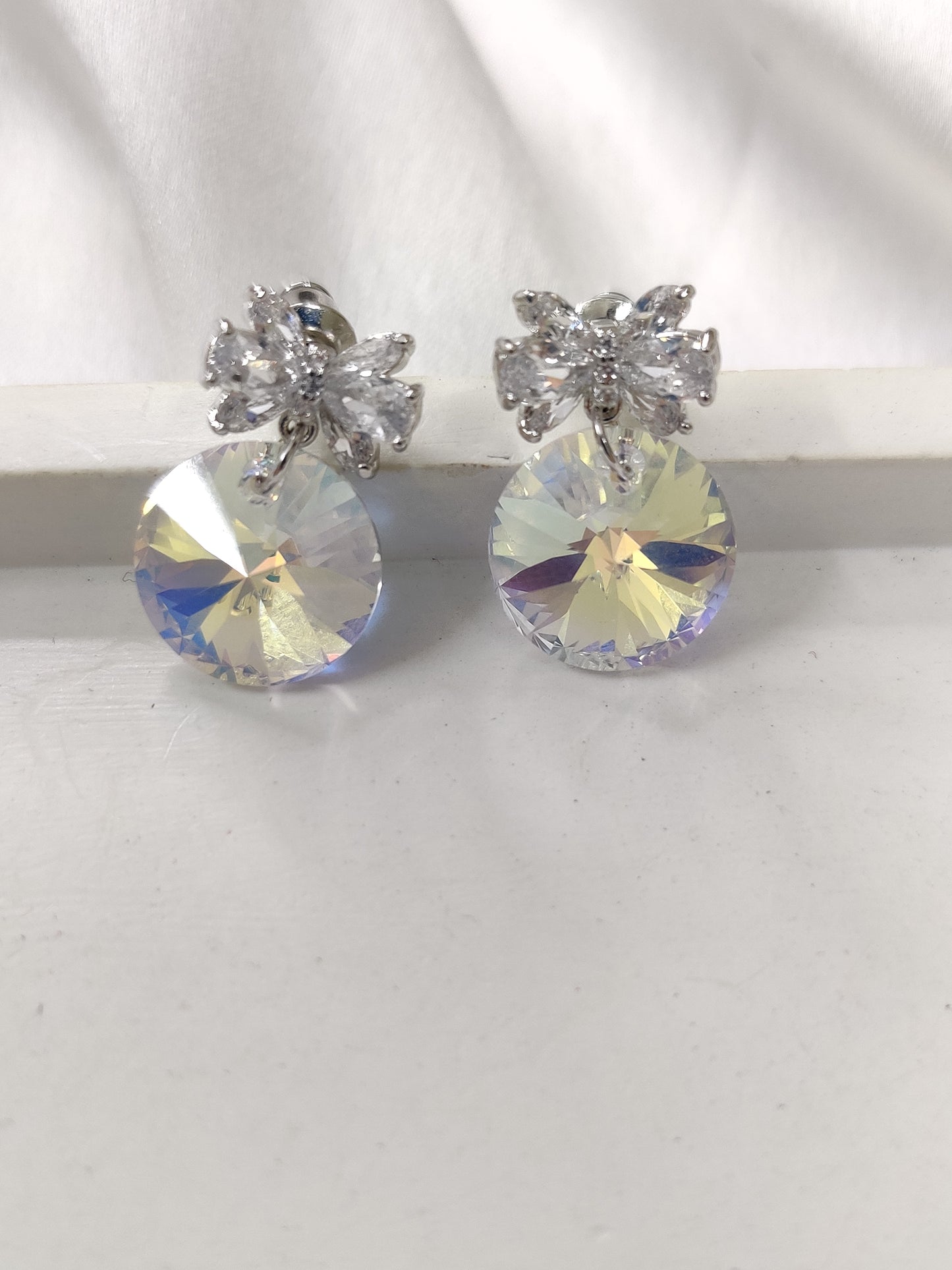 Holographic Drop Earrings