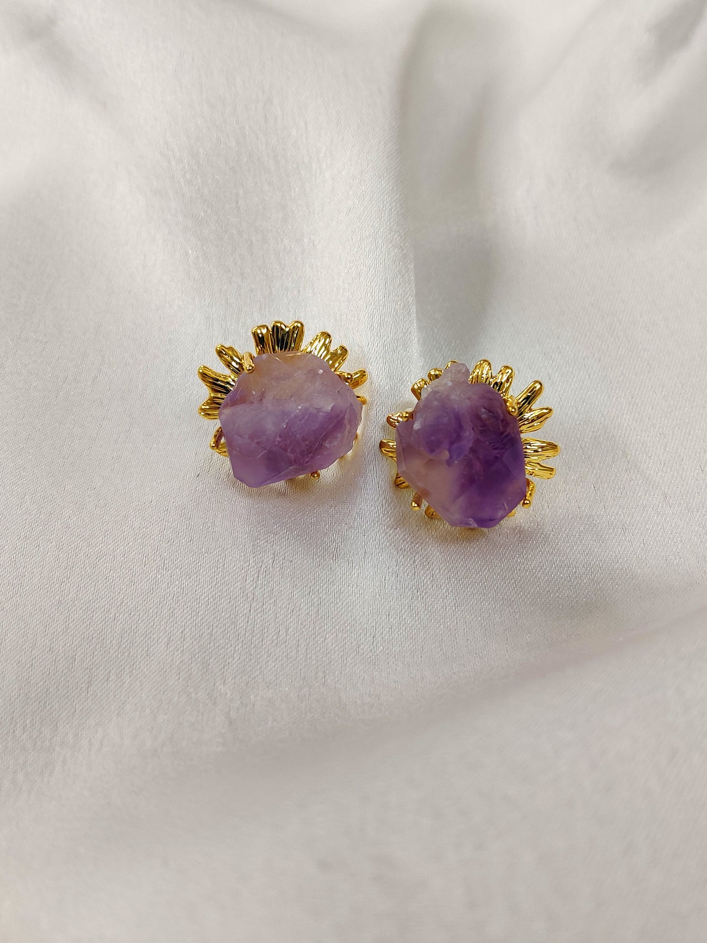 Nicole Earrings- Amethyst