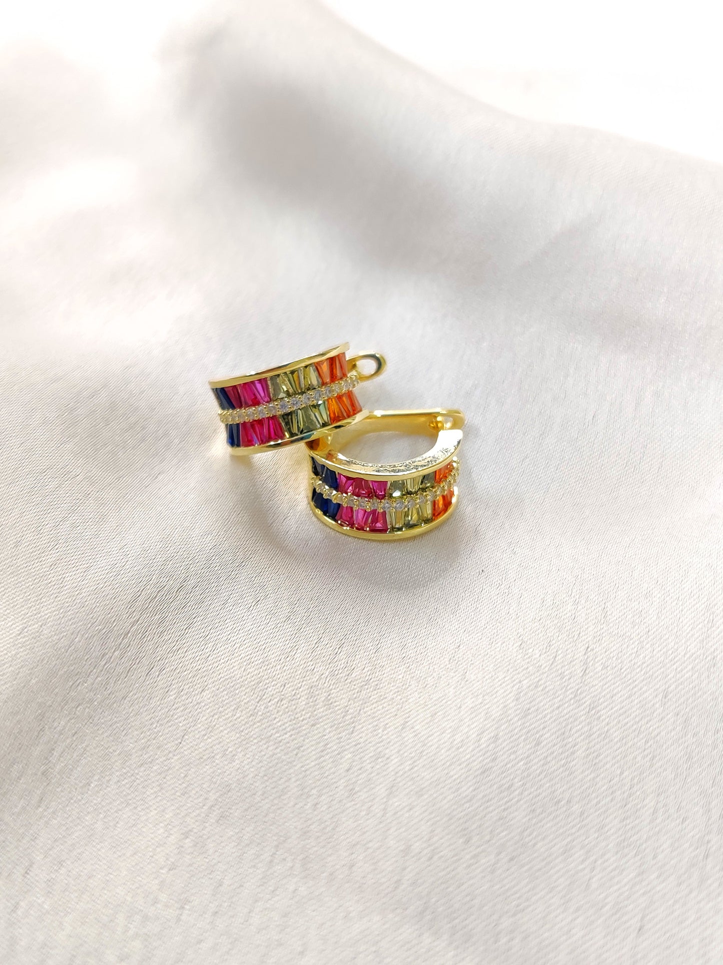Aubree Hoop Earrings-Multi