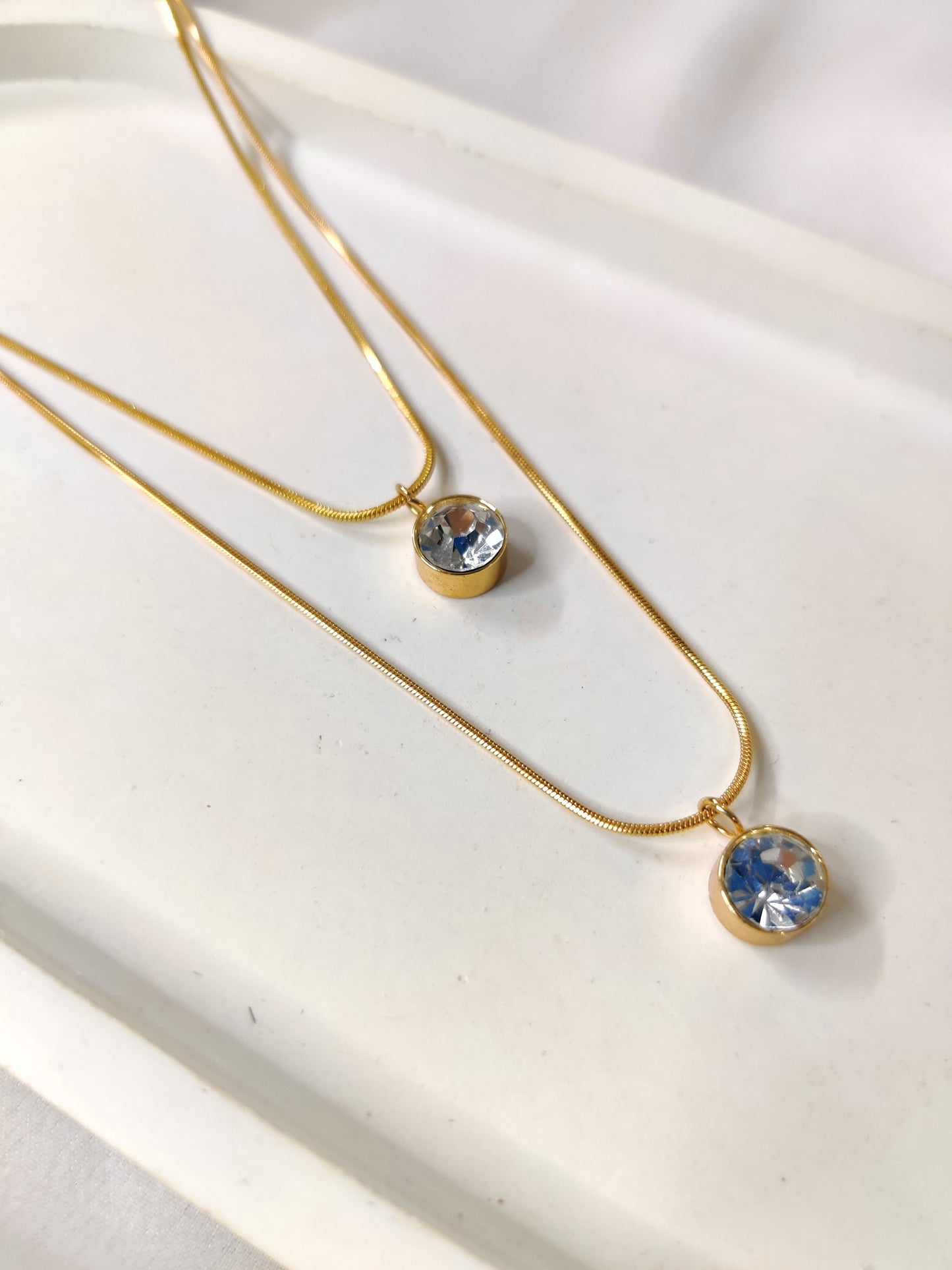 Stone Layered Necklace