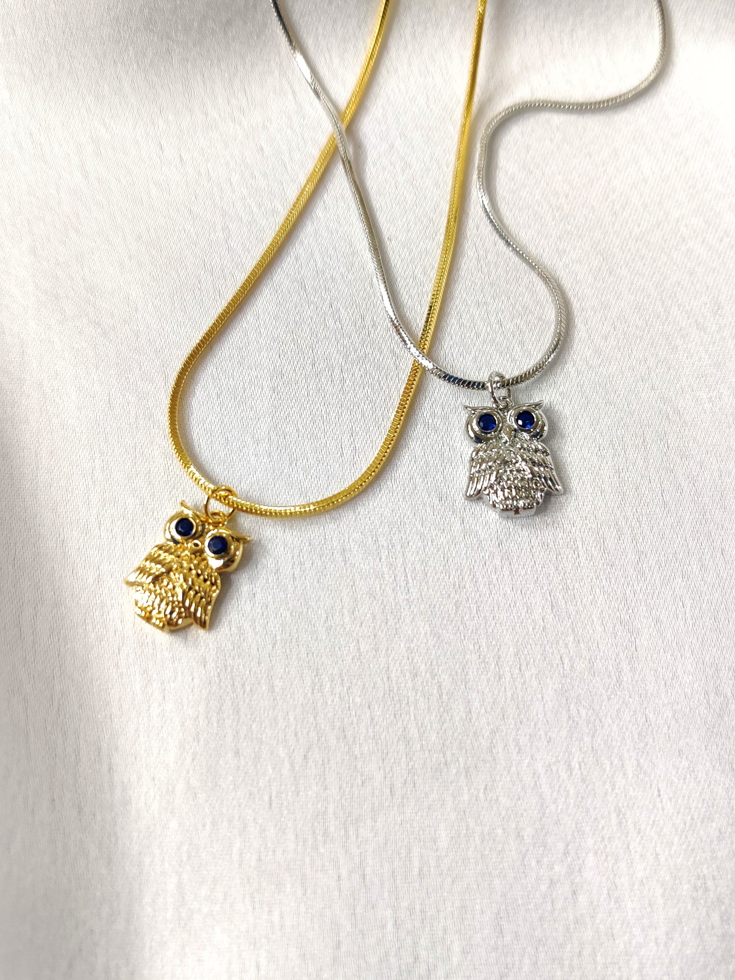 Owl Necklace- Silver