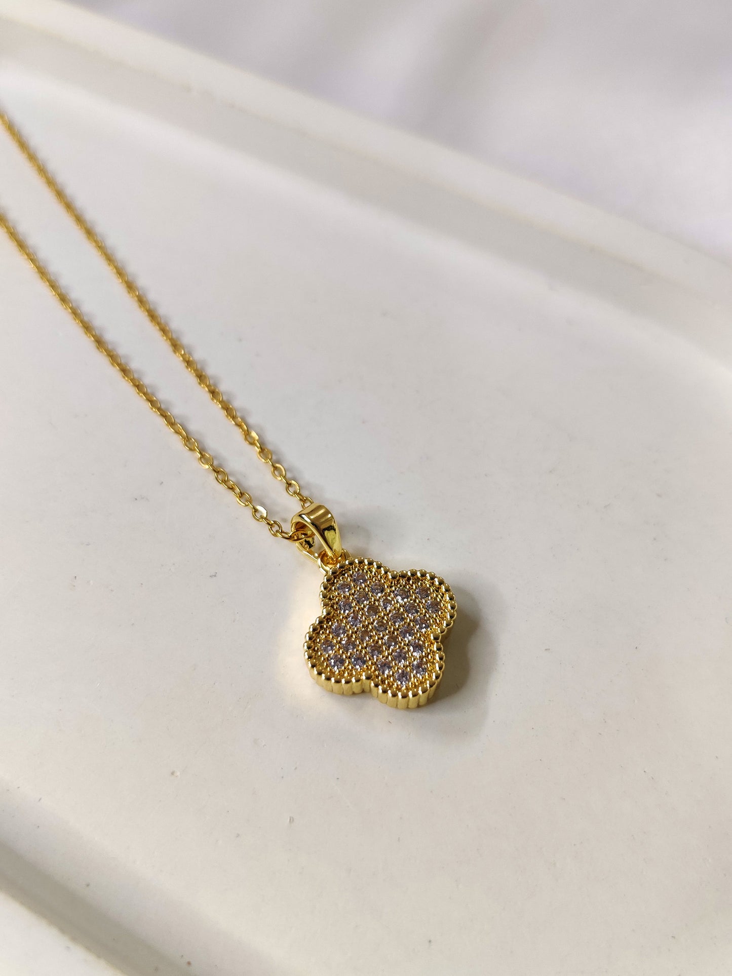 Clover Double Sided Necklace