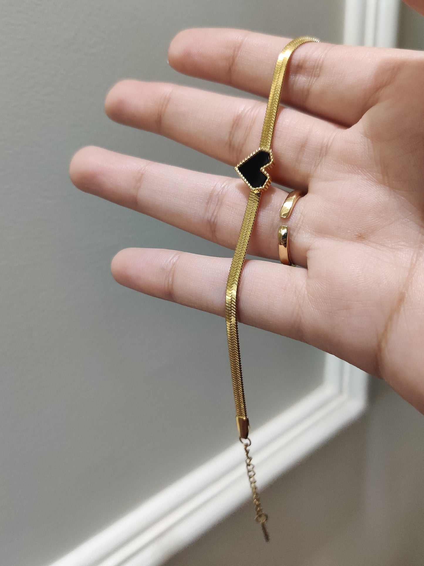 Noir Heart Bracelet