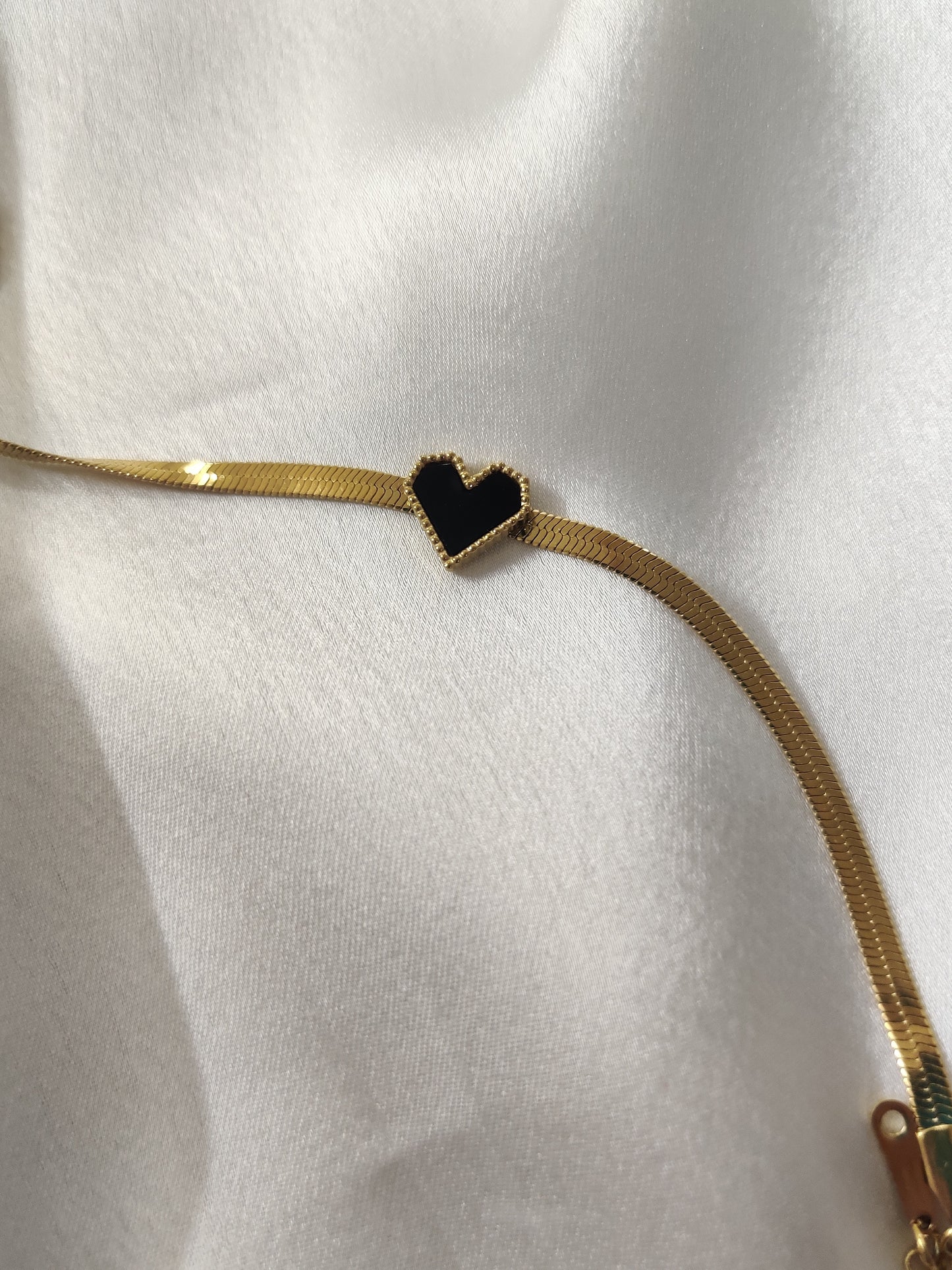 Noir Heart Bracelet
