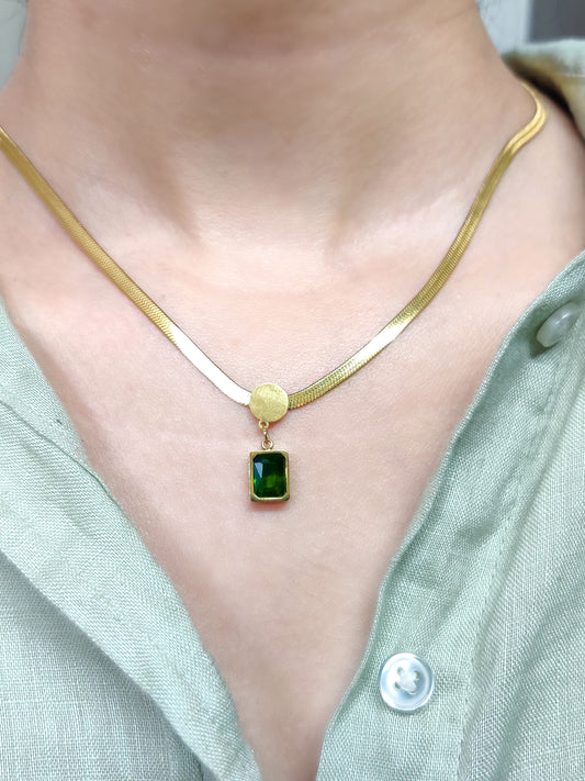 Skye Necklace- Emerald