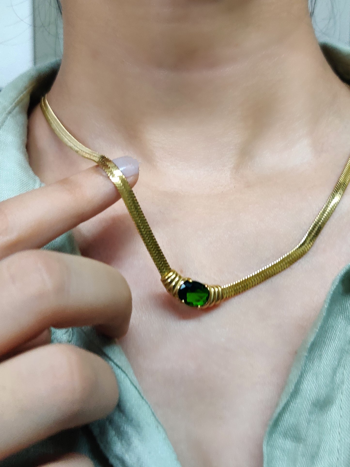 Cali Necklace- Emerald