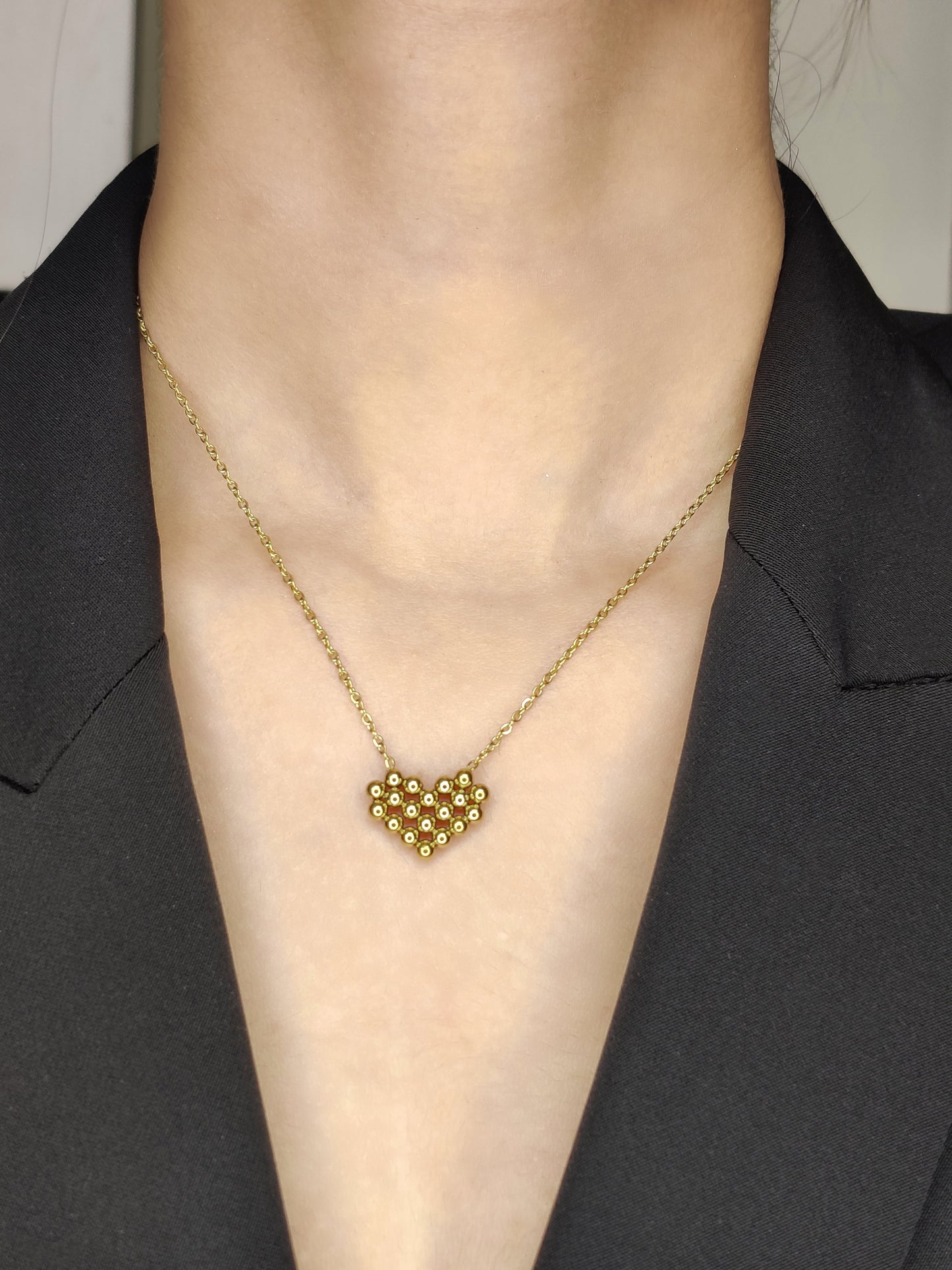 Bead Heart Necklace