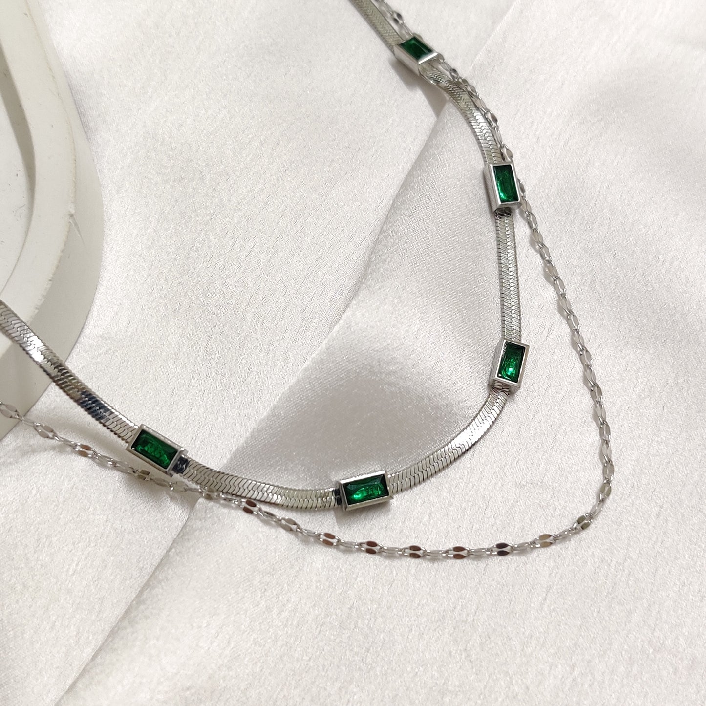 Callie Necklace-Silver