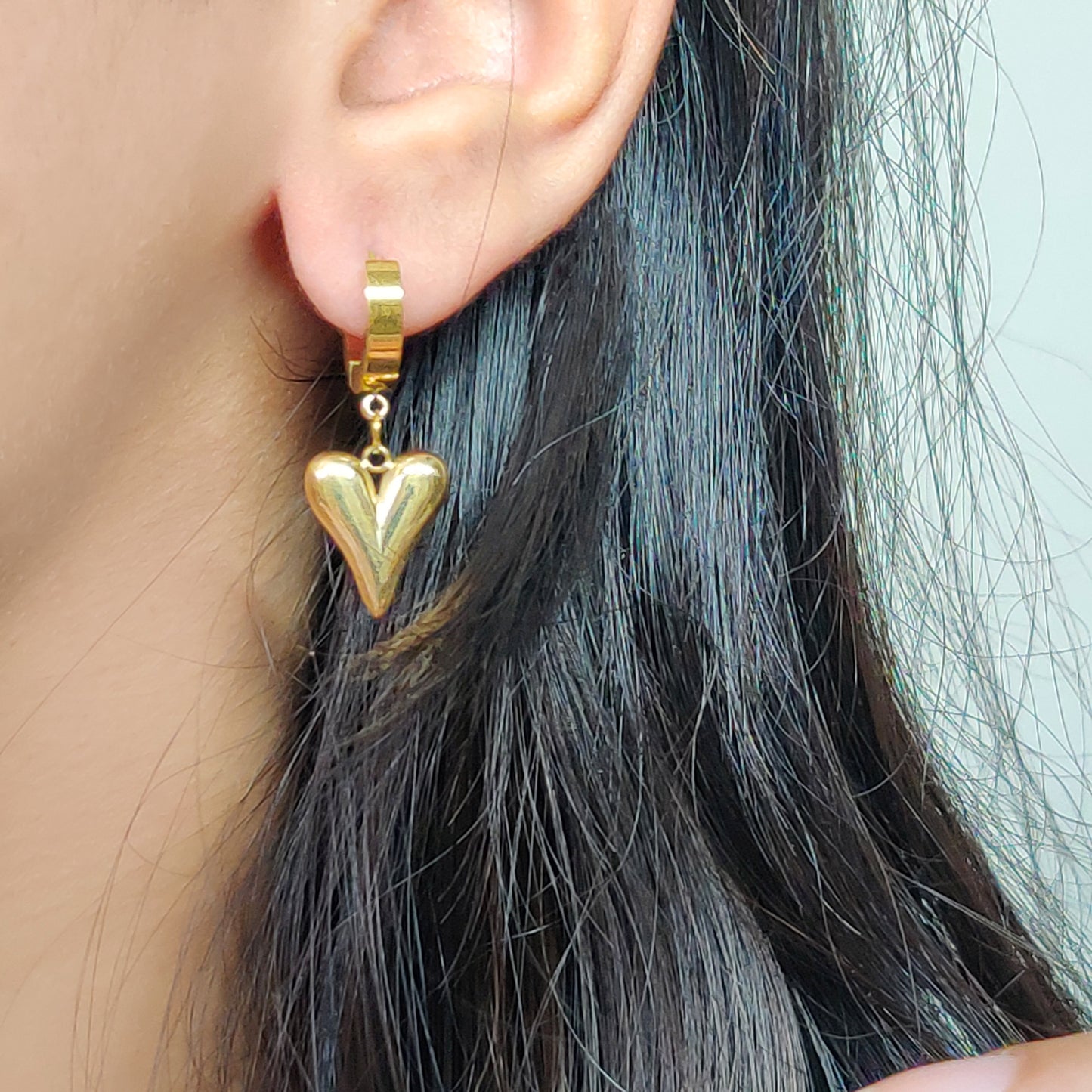 Evelyn Earrings- Thick Ring