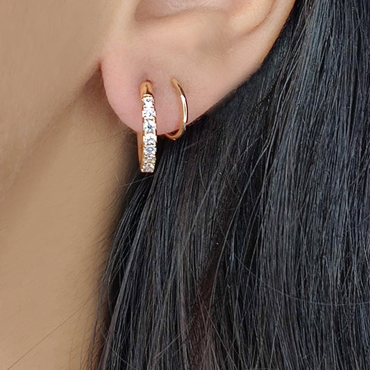 Mavis Coil Earrings- Rose gold