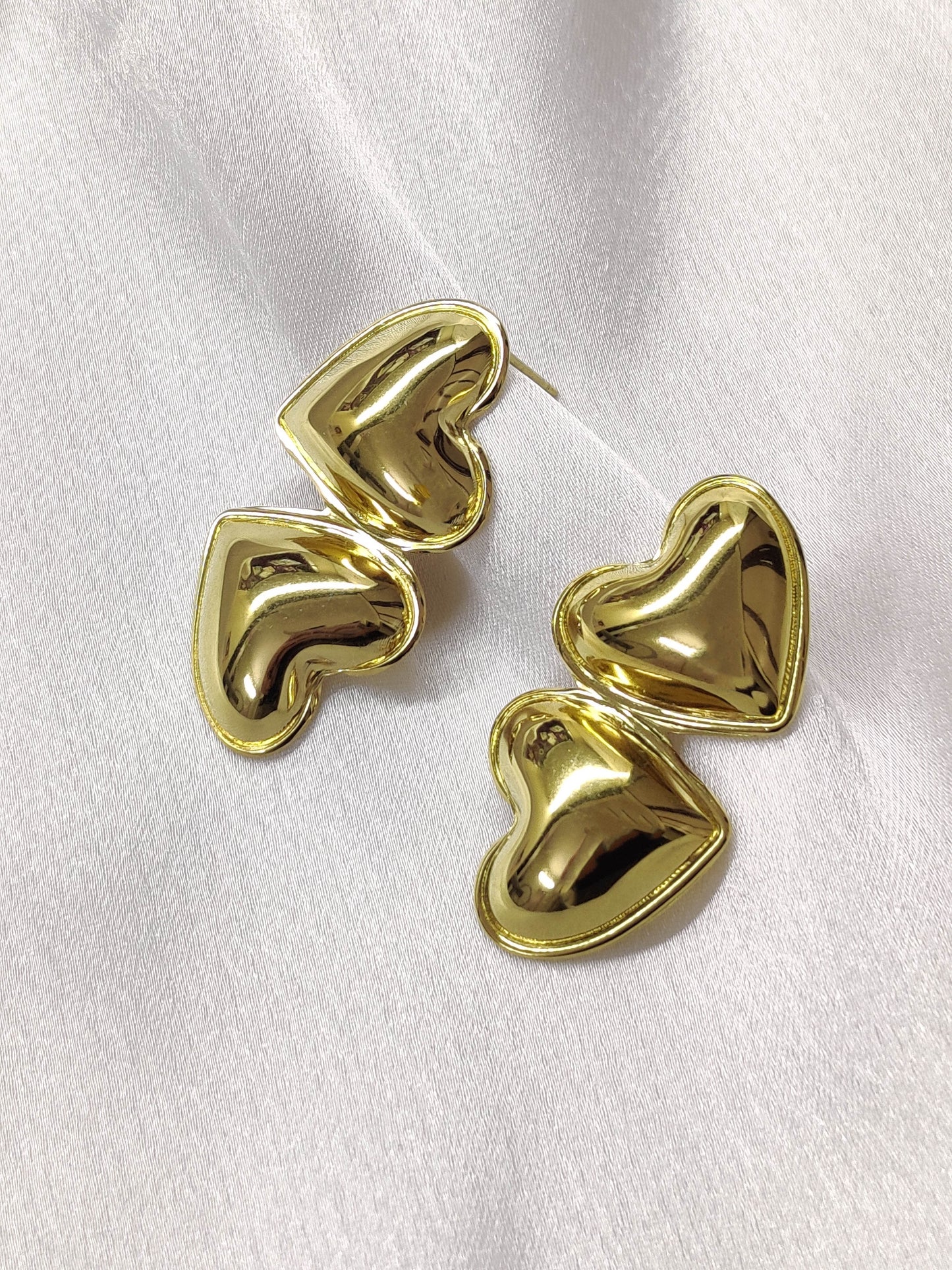 Twin Heart Earrings