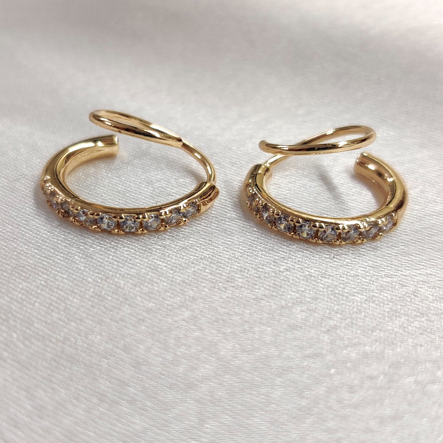 Mavis Coil Earrings- Rose gold