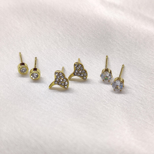 Leaf Earrings- Set Of 3