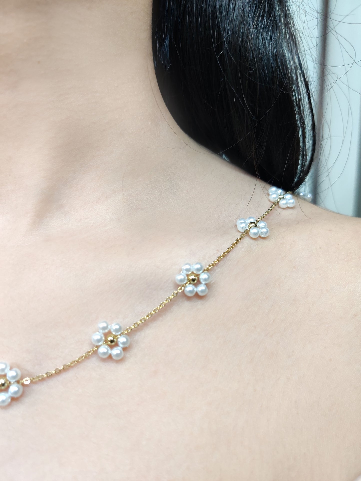 Pearl Flower Necklace