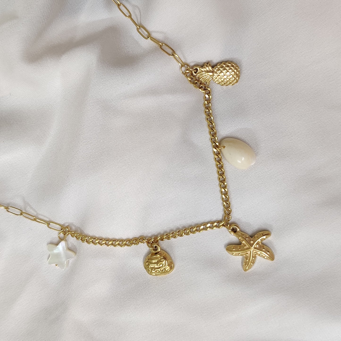 Sea Shell Charm Necklace