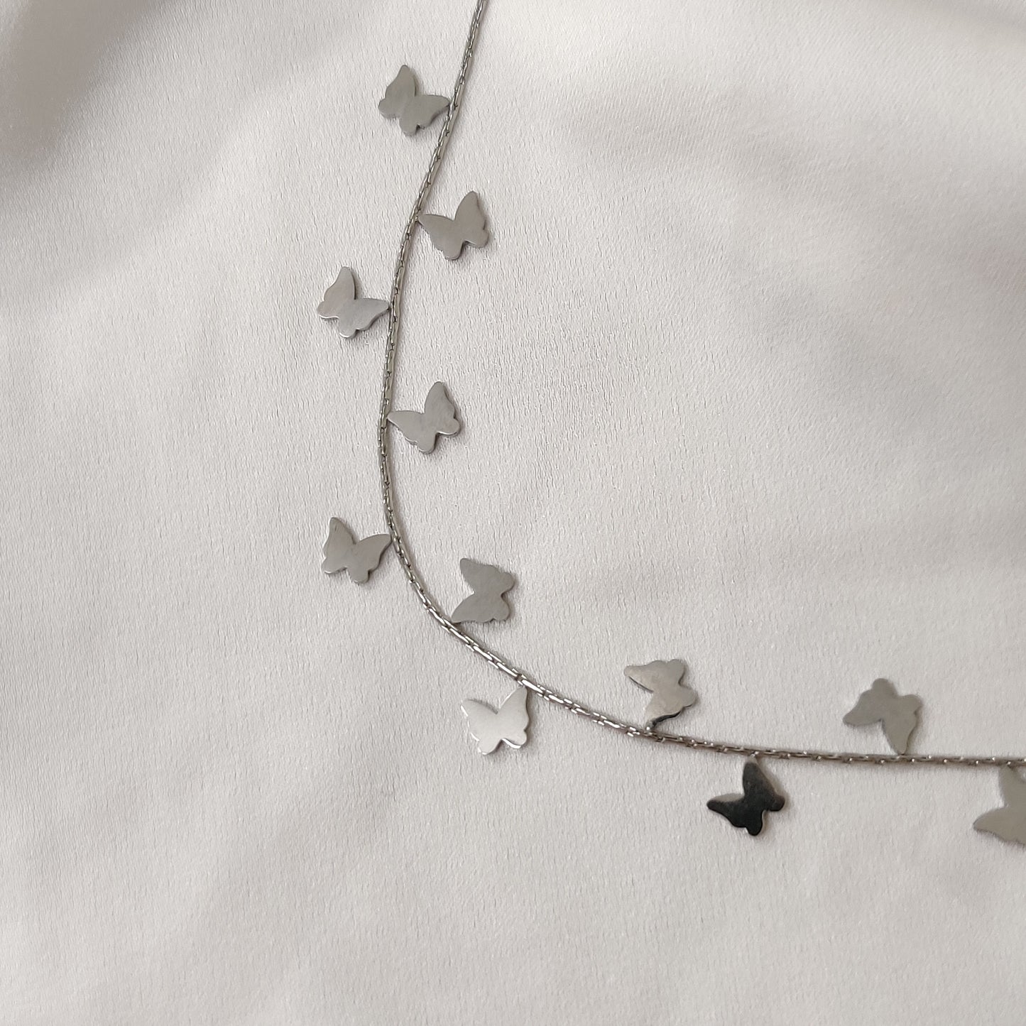 Butterfly Necklace-Silver