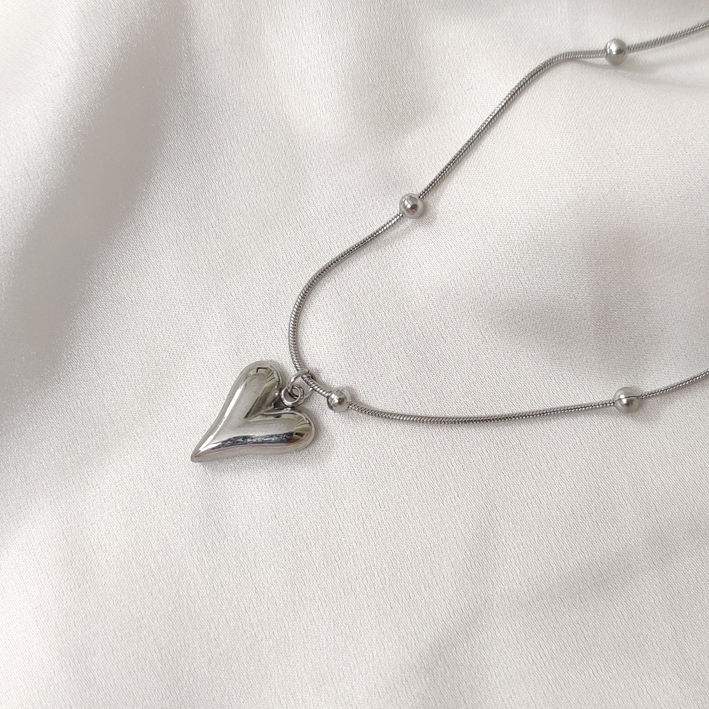 Evelyn Necklace-Silver