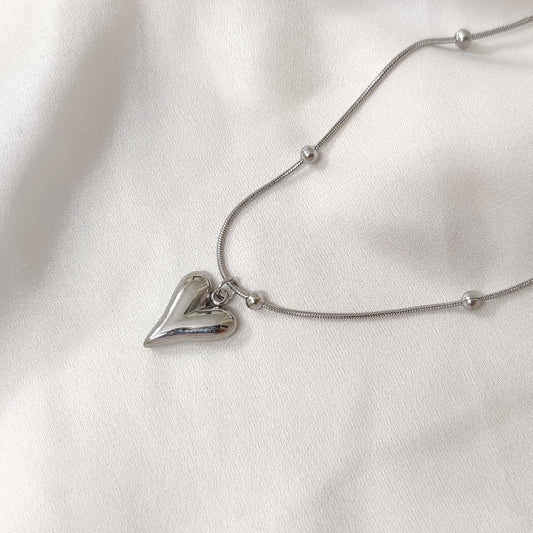 Evelyn Necklace-Silver