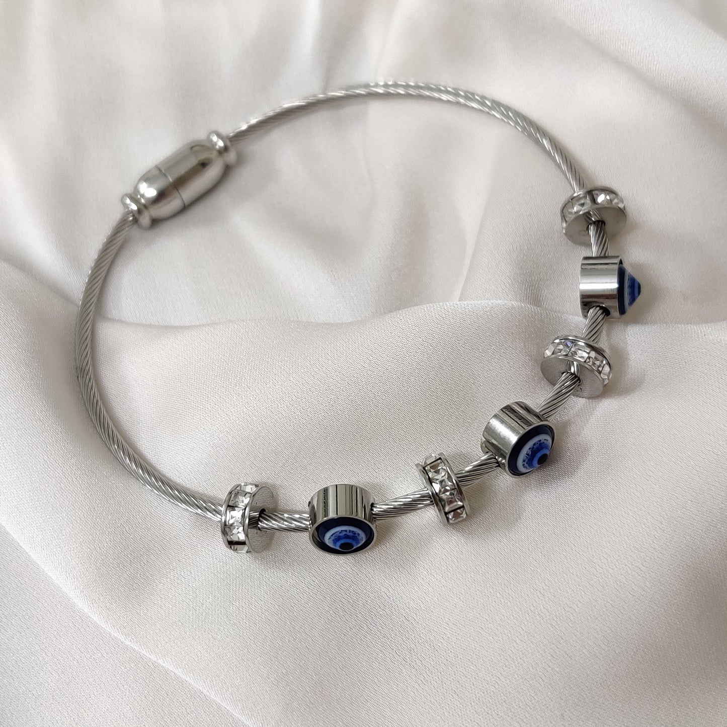Evil Eye Bracelet - Silver