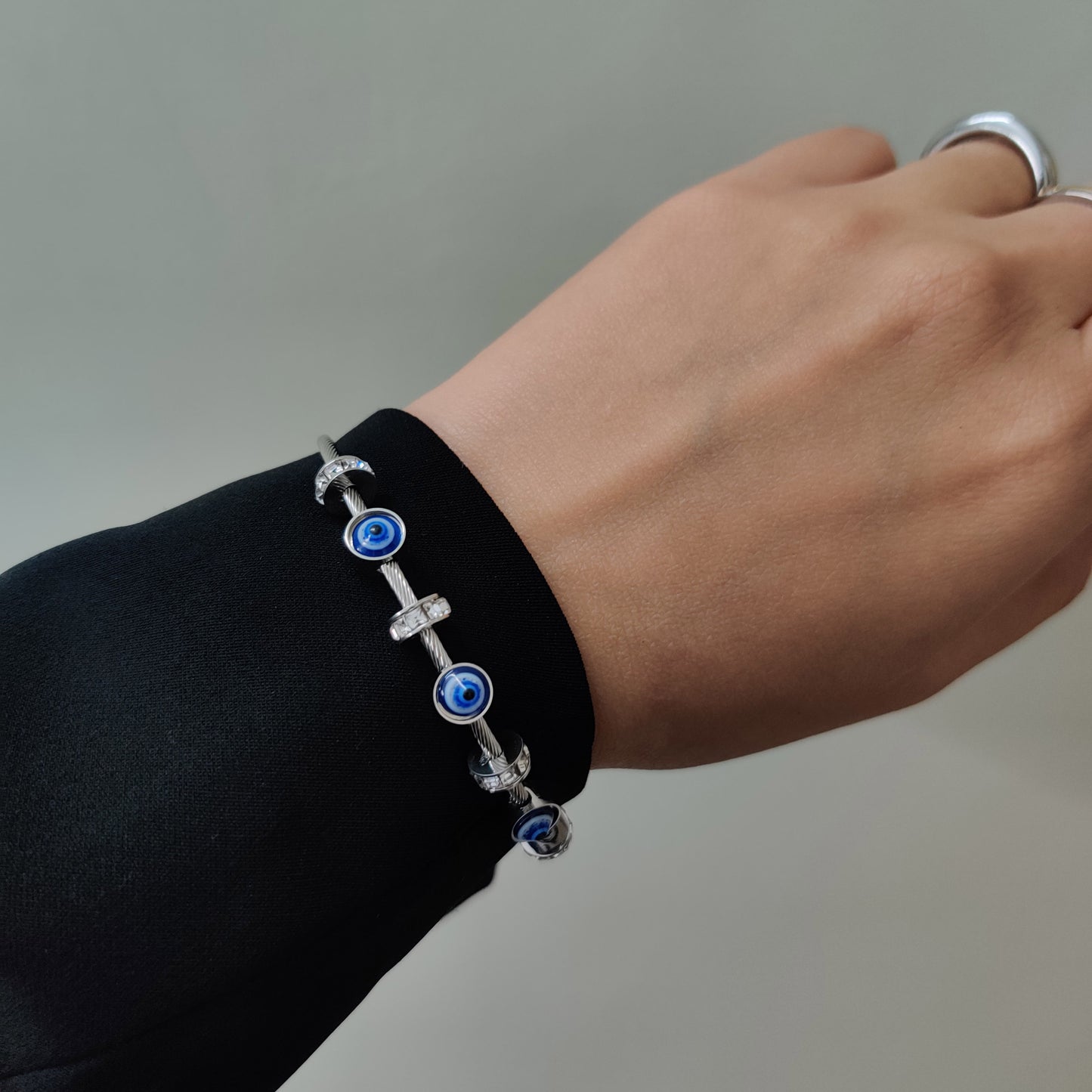 Evil Eye Bracelet - Silver