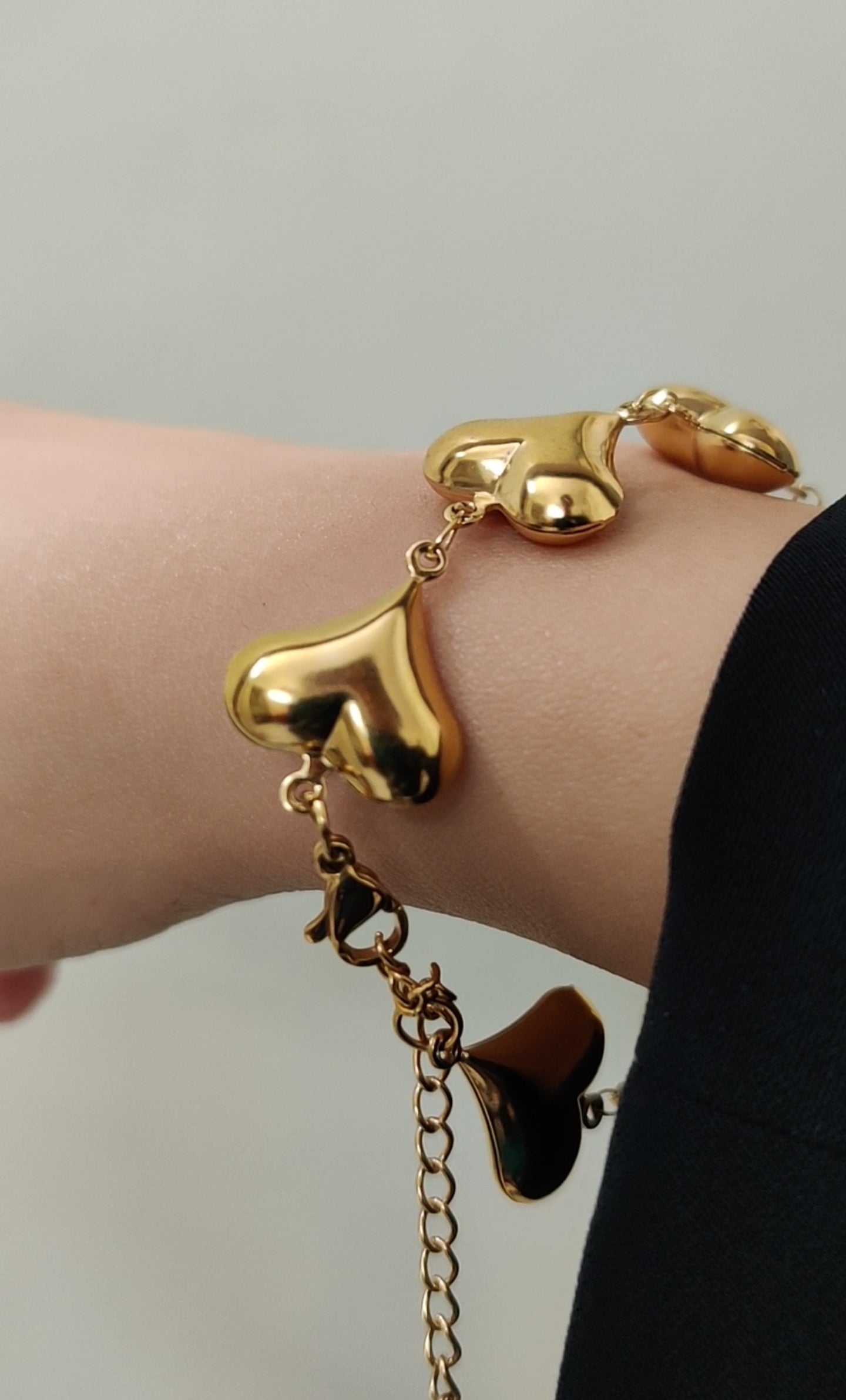 Gold Heart Bracelet