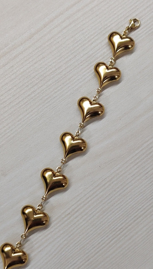 Gold Heart Bracelet