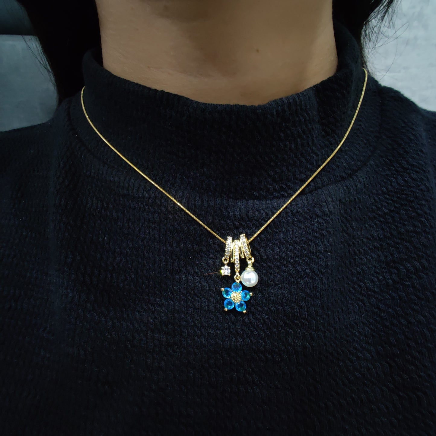 Vega Aqua Necklace