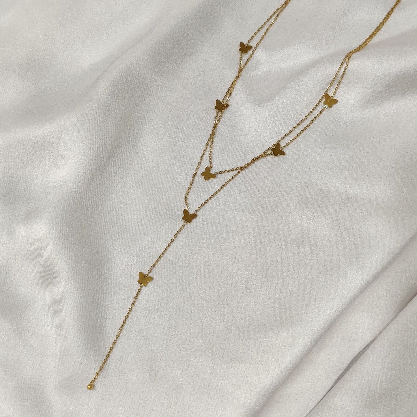 Butterfly Drop Necklace