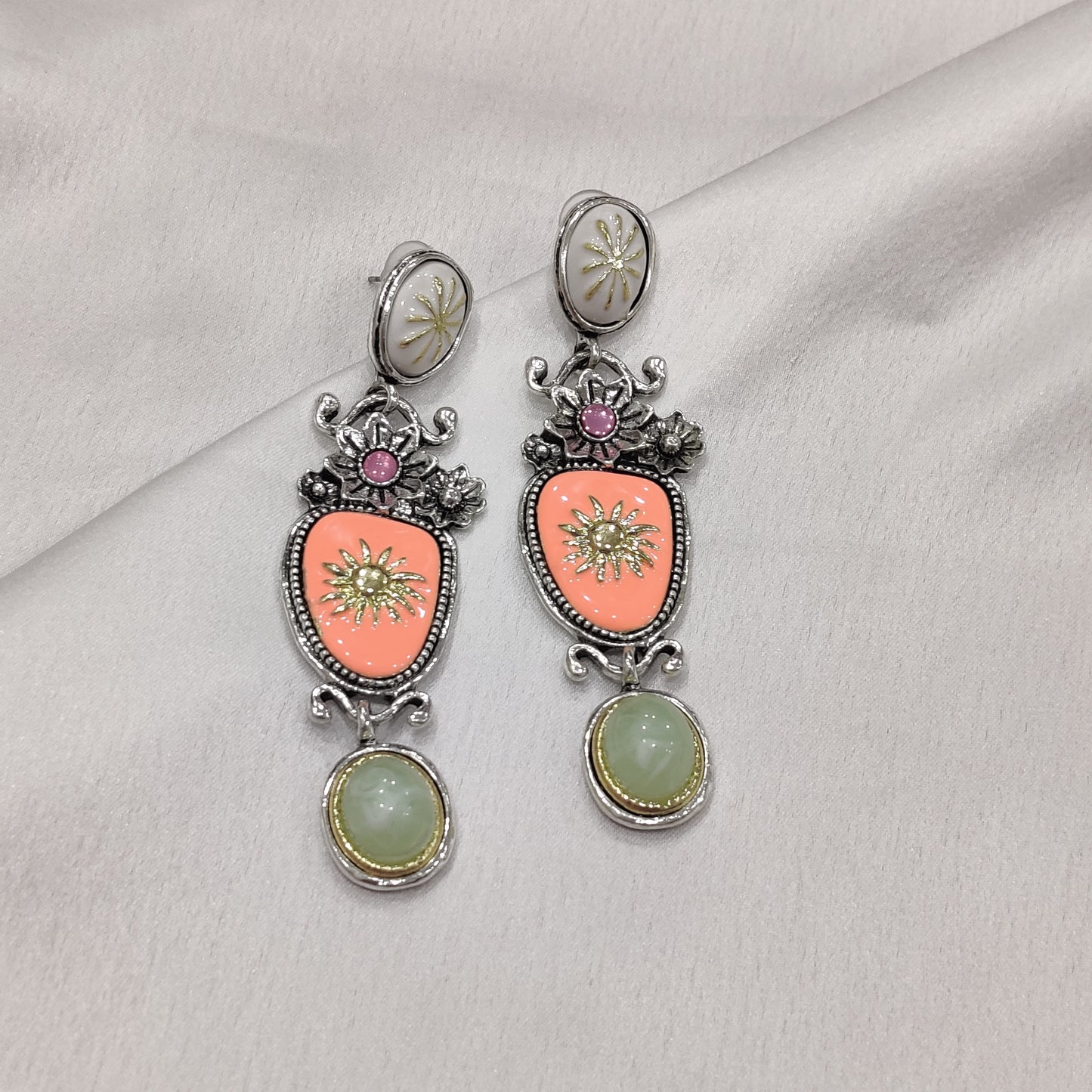 Vega Coral Earrings