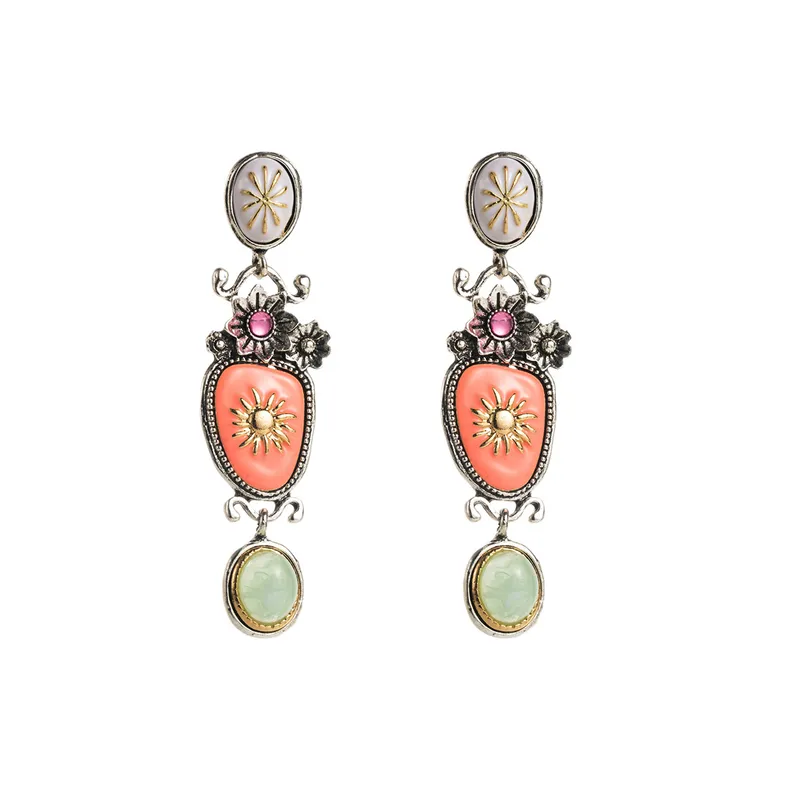 Vega Coral Earrings