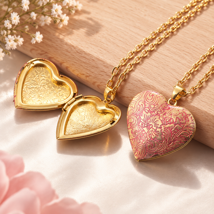 Dear Heart Locket Necklace